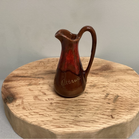 Ceramic Crafted Mini Pouring Pitcher - Vase - Decor Piece - Ottawa logo - Nice - Picture 2 of 12